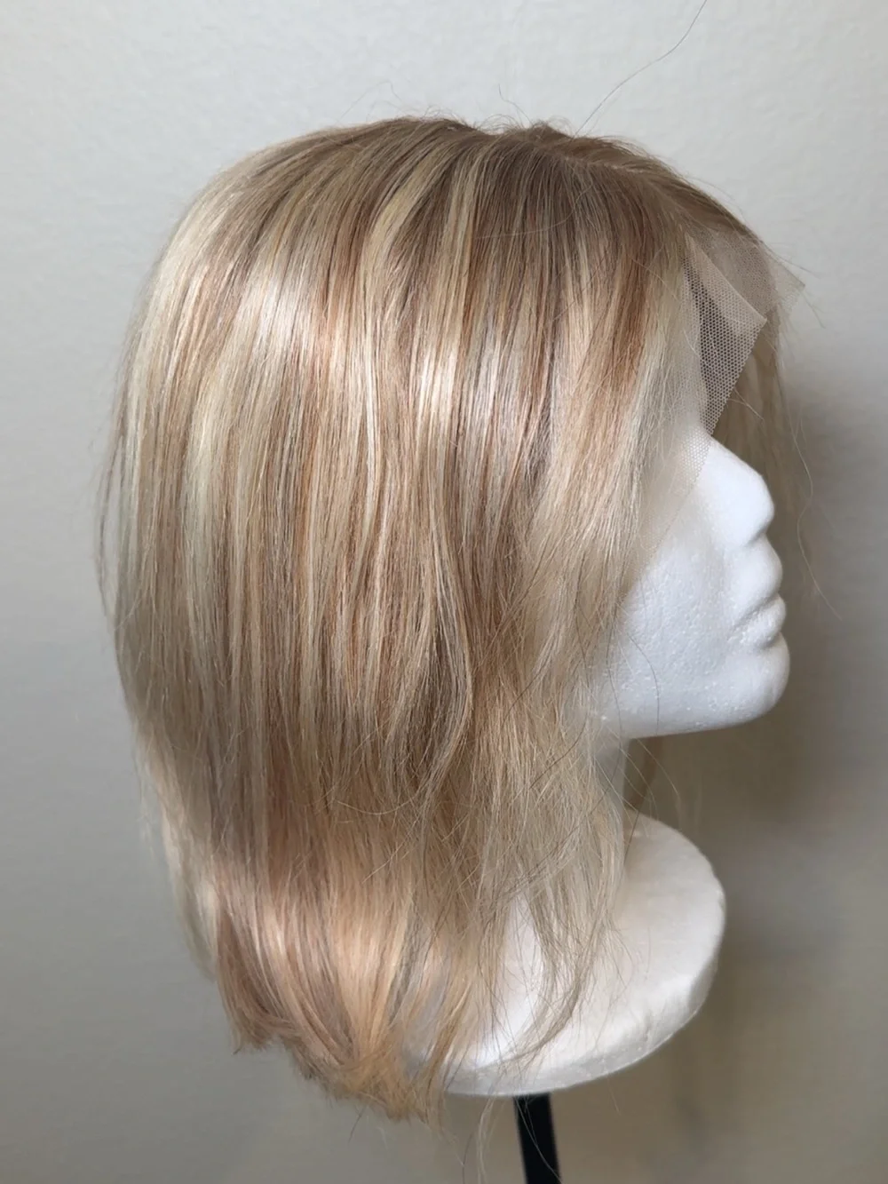 Brown With Blonde Bob Lace Front Wigs Human Hair